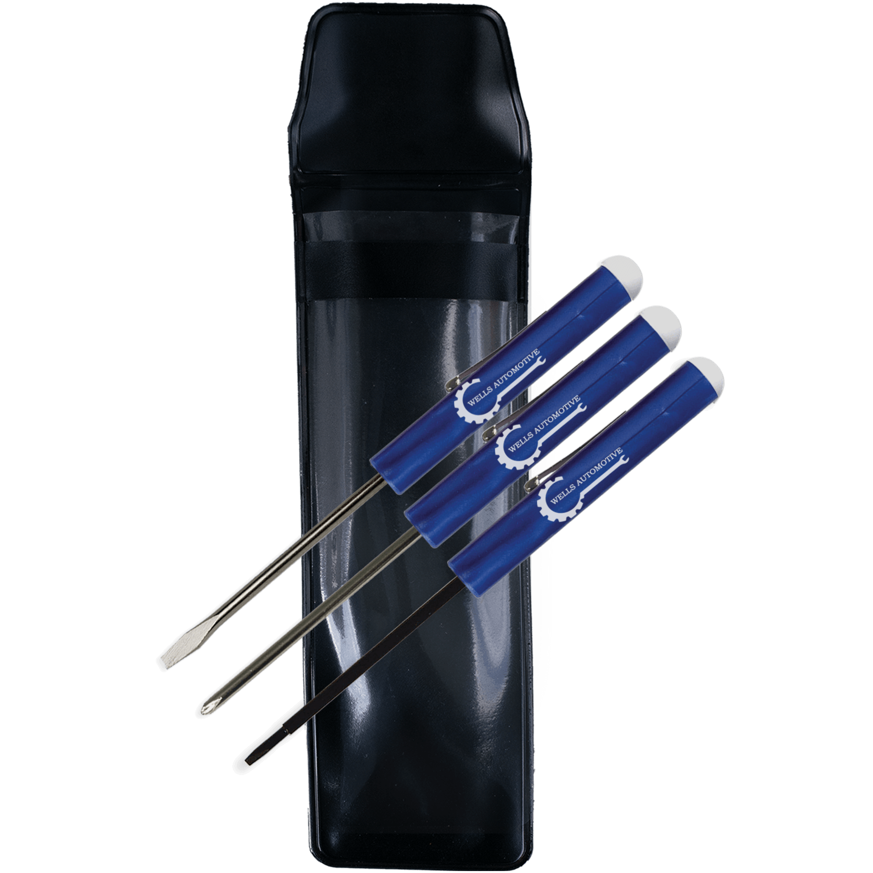Metallic Blue Imprinted